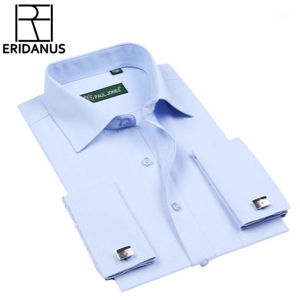

men's dress shirts 2021 men shirt mens solid luxury french cuff long sleeve patchwork plaid neck classic-fit formal m6401, White;black