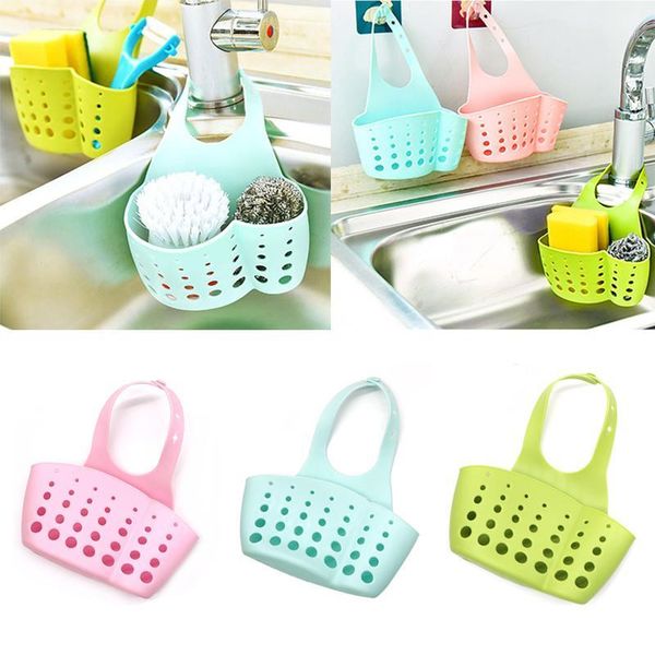 

kitchen accessories utensils organizer adjustable snap sink hanging storage bag soap sponge holder kitchen hanging drain basket1