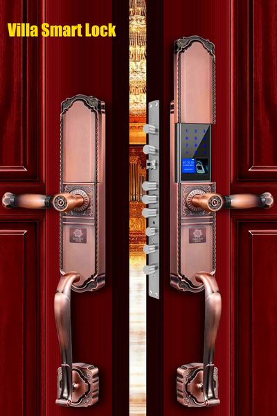 

APP Remotely WIFI Door villa Lock Biometric Fingerprint Smart Lock ,Password Keyless Door Lock,Fechadura Digital door