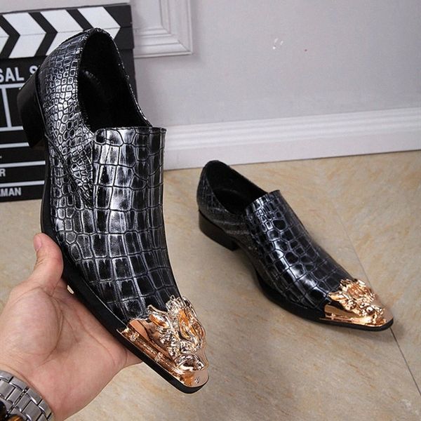 

men's slip on shoes fashion male snakers genuine leather shoes man outdoor fashion classic large size club party shoes men #921u