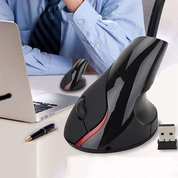 

2.4 ghz wireless vertical ergonomic optical rechargeable 5d 2400dpi gaming mouse black