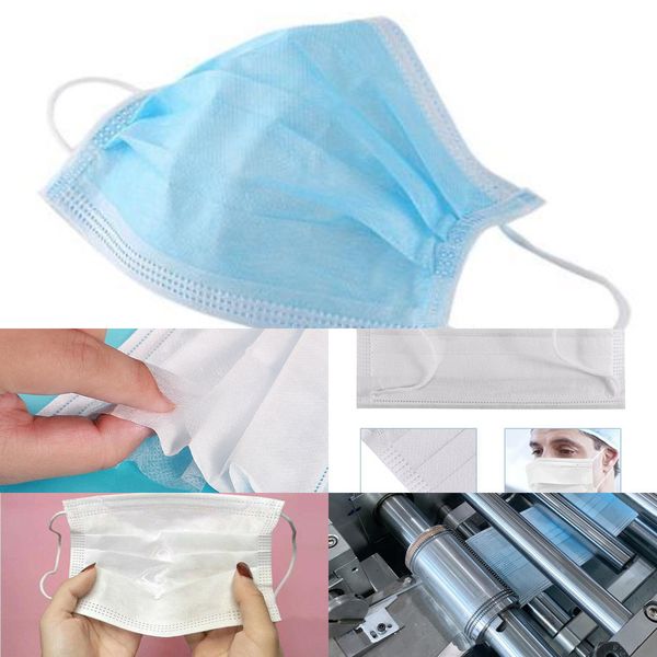 

50factory disposable mouth face soft elastic mask mascherine anti dust breathable pink white black m ekra