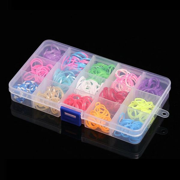 

15 movable grid 17cm clear jewelry storage case beads earrings container necklace bracelet package women jewelry orga qylnul