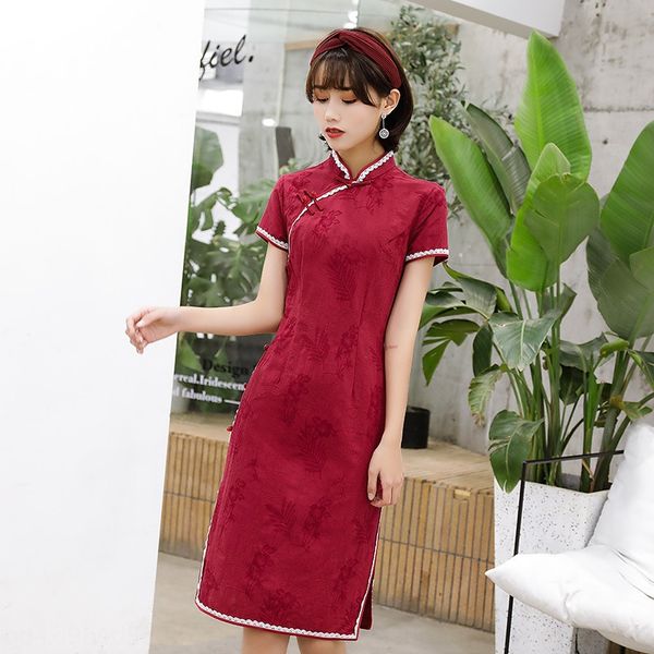 

new elegant cotton and hemp banquet dress toast open fork dress cotton and linen cheongsam travel pgraphy daily cheongsam women rtb8q rt, Black;gray