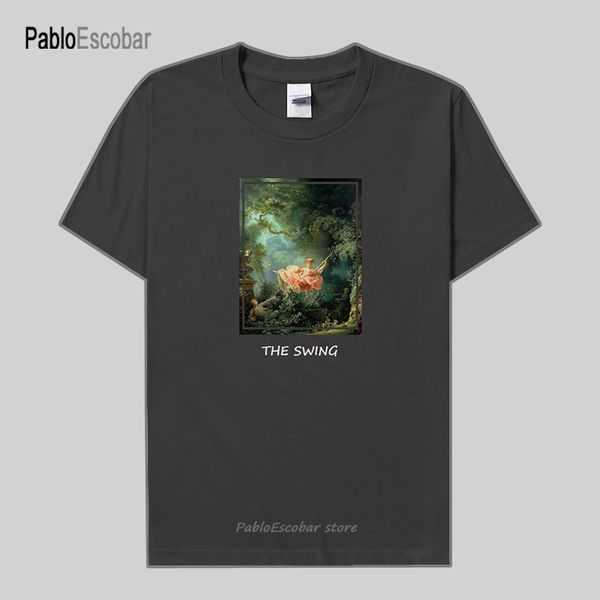

world famous painting series fragonard art painting the swing clothes summer retro streetwear casual hoodie designers t shirts sweatshirt