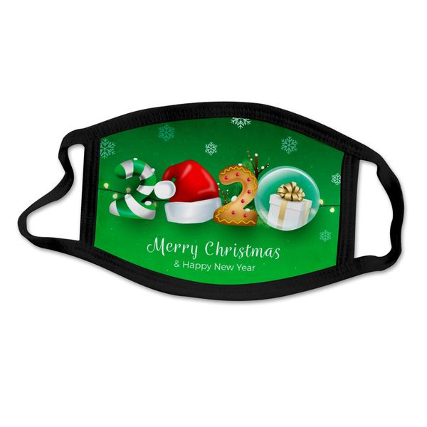 

christmas party masks 3d cartoon xmas face cloth mask washable reusable anti-dust mouth cover mask for adults