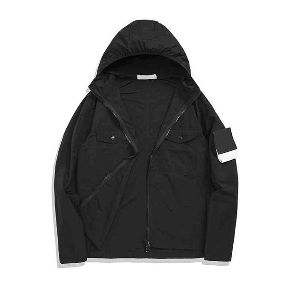 

men's jackets clothing outerwear coats spring and autumn thin hooded jacket advanced version fashion brand trench coat hzqf, Black;brown