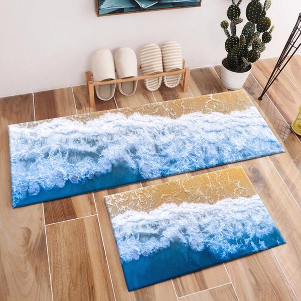 

bath mats natural beach & surf crystal velvet area rug and carpet for baby home living room wc toilet bedroom kitchen door floor