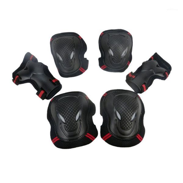 

6pcs/set skating skateboard roller blading elbow knee wrist safety protective gear sport pad guard x661