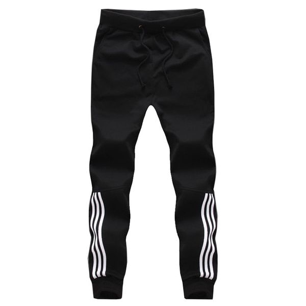 

2021 men striped jogger autumn casual mens sweatpants sportswear long trousers new straight pants man clothing 5xl msyy, Black