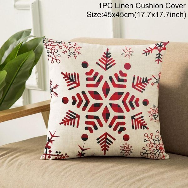 

45x45cm белье рождество подушка обложка с рождеством декор для дома рождественские украшения xmas navidad 2020 happy new year 2021 wmtnai