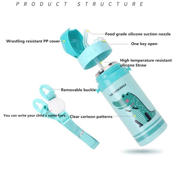 

стена bpa rope steel water двойной 18 8 бутылки изолированный детский портативный соломы чайник free 500мл вакуум новую колбу из нержавеющей