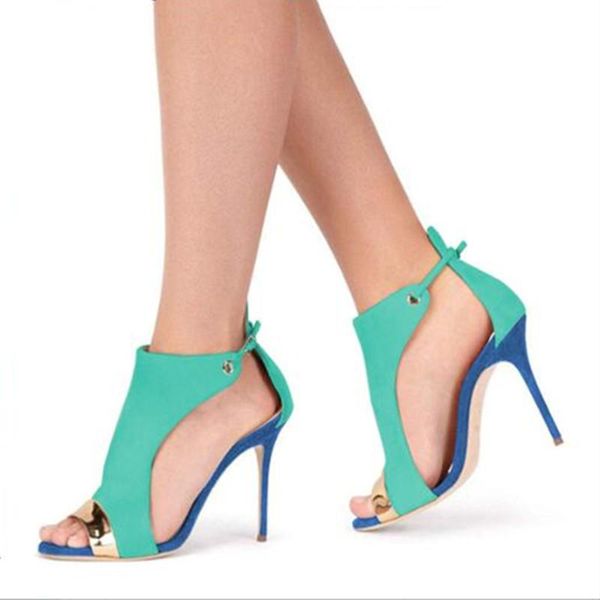 

shofoo shoes,beautiful and fashionable lady's sandals, suede, about 11cm high-heeled sandals, women's sandals. size:34-45, Black