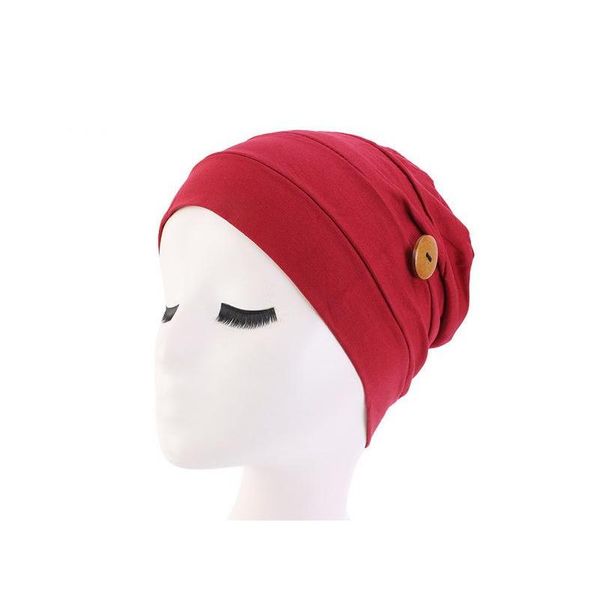 

new elastic turban muslim headscarf with button hat women headscarf bonnet inner hijabs cap muslim hijab femme jllztx home003, Blue;gray