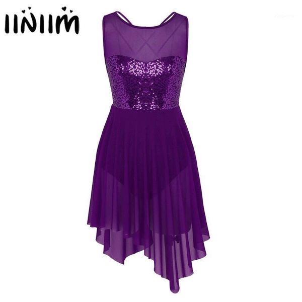 

new women adults ballet dance dress sleeveless sequined gym leotard tutu dancewear costumes for ballet class stage performance1, Black;red