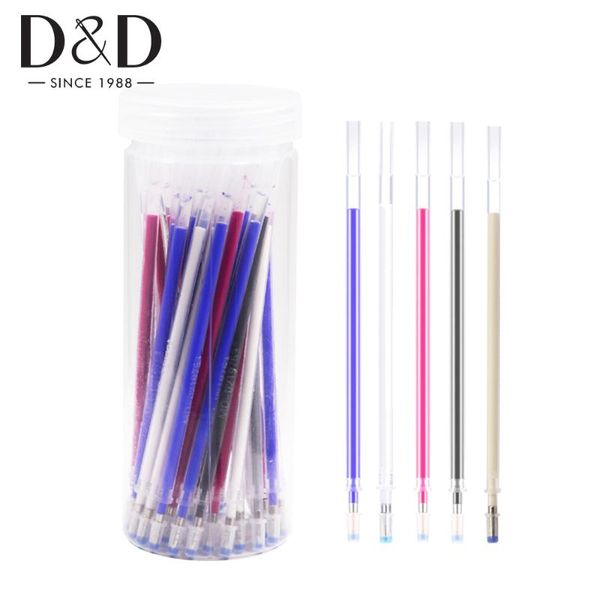 

50pcs heat erasable fabric marking pens for tailors sewing quilting dressmaking heat erasable pens sewing supplies 5 colors, Black