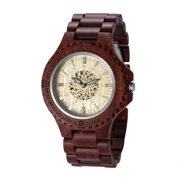 

mechanical t9005gc wristwatch red sandalwood men's automatic mechanical waterproof wristwatchyuvy, Slivery;brown