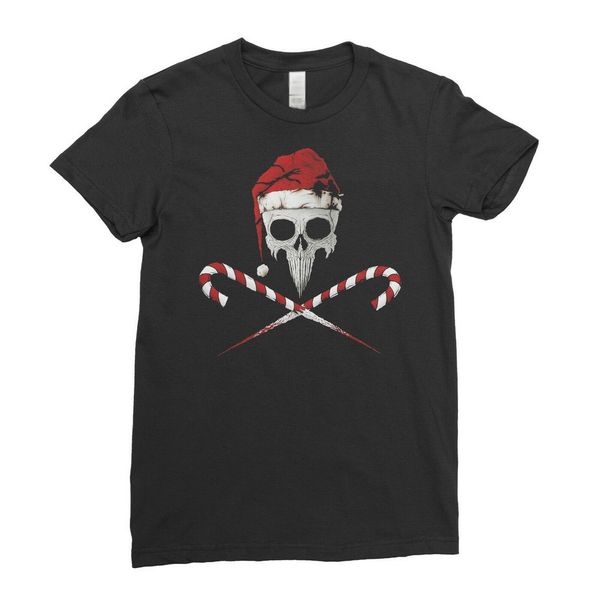 

punk rock skull rock santa christmas xmas womens t-shirt tee tee shirt sport hooded sweatshirt hoodie