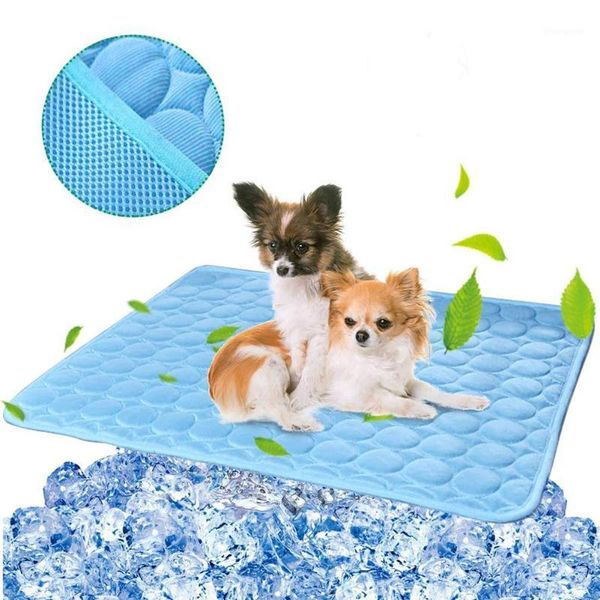 

pet cat cooling mat pad dogs cats ice silk blanket self cool summer sleeping bed cushion for kennel/sofa/bed/floor/car seats1
