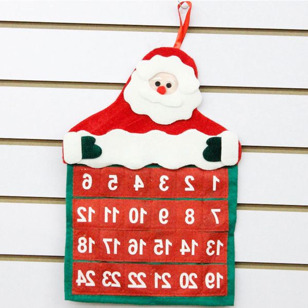 

decorations xmas merry santa claus christmas calendar advent countdown ornament hanging banner pendant decorations#30