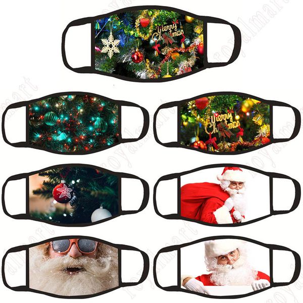 

santa supplies dustproof breathable christmas claus face printing protective mask and kids xmas masks dhf1142 dyop