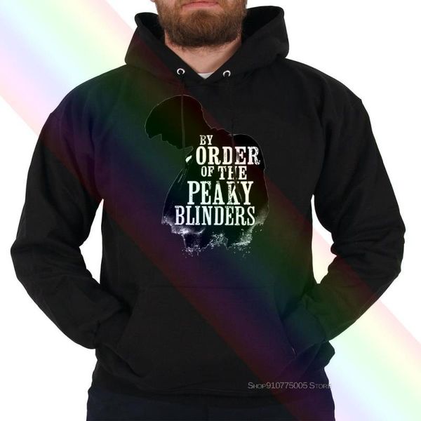 

rasmi peaky oleh sweatshirts mens hoodie bayang-bayang perintah baru blinders putih icbsv, Black;white