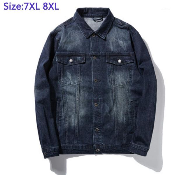

97% cotton jackek for men's denim thick casual super large coat mens fat guys large denim jacket plus size 2xl -5xl6xl7xl8xl1, Black;brown