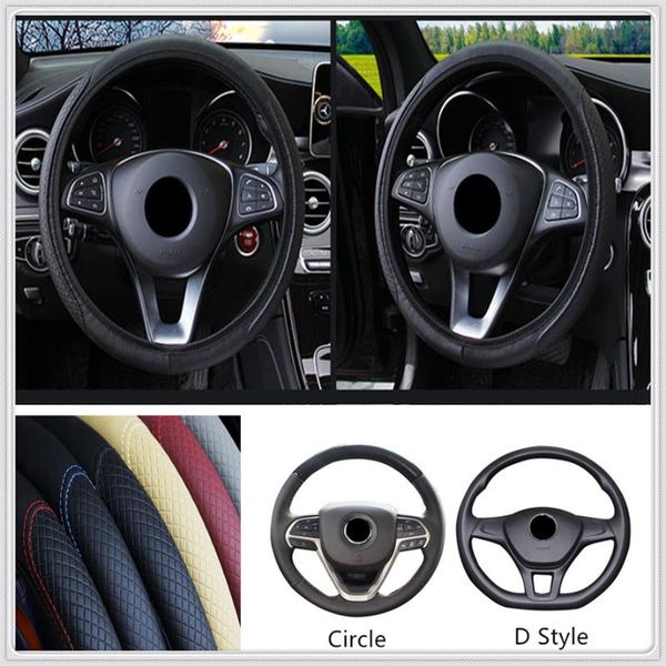 

2020 d circle leather car steering wheel cover anti-slip auto for 530li 335i 750i 330i 325i 320si 630i x6 m6 640i 640d