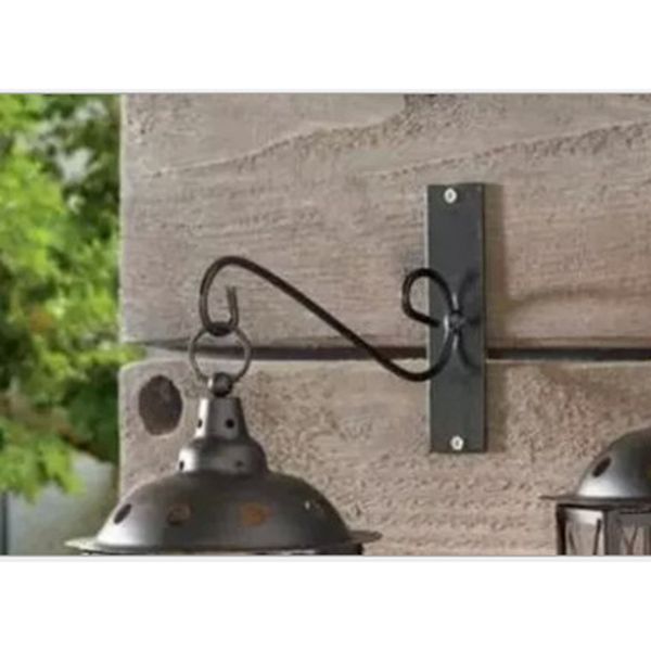 

retro iron light hanger hook bracket home garden light basket