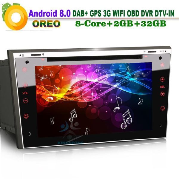 

7"android 8.0 head unit navi wifi mp3 gps player bt dvr dvd dab+ radio dtv-in obd car cd for signum tigra twin audio