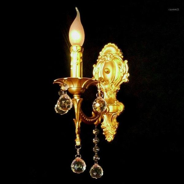 

2021 one/two bulbs european style vintage retro wall lamps pastoral style iron flower modeling bedroom bedside lamp lights1