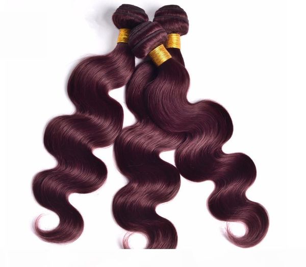 

burgundy brazilian body wave 3pcs burgundy brazilian hair weave bundles red wine 99j human hair brazilian virgin hair body wave, Black