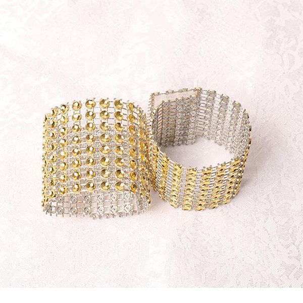 

6pcs napkin ring chairs buckles wedding event party decoration glitter crafts rhinestone bows holder handmade nap qylilf