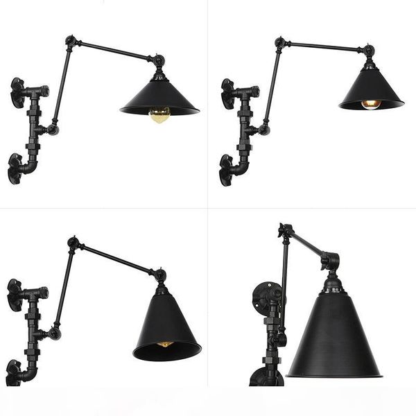 

отель кафе украшения спальни гостиная часть двойной стенки лампы одной головы, кованого железа длинное плечо