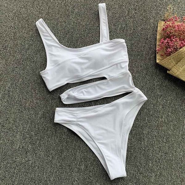 2019 Beyaz Oymak Mujer Tek Parça Mayo Kadın Yüksek Kesim Mayo Kadın Kırpılmış Bodysuits Tek Parça Toplu Takım Monokini T200708