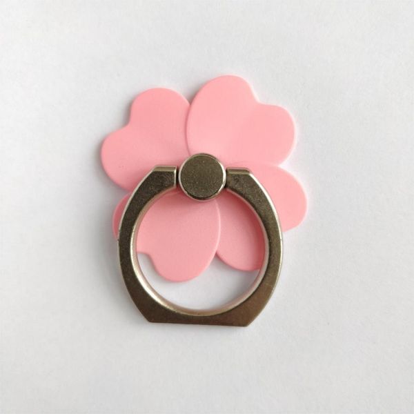 

phone finger ring holder lucky clover flower universal accessories grip desk stand mount mobile cell phone sent phone holder wmtjqt
