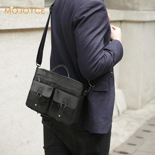 

briefcases leather briefcase mens genuine handbags crossbody bags men's luxury business messenger handbags1
