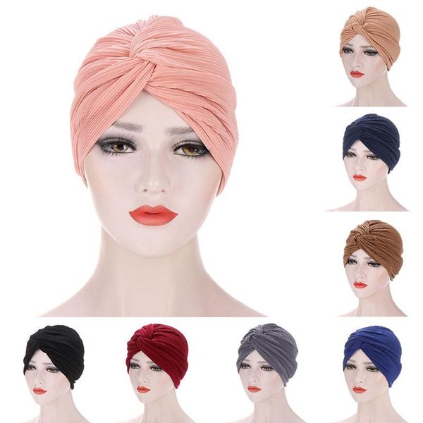 

ethnic clothing women simple elastic cloth turban hat india hijabs caps muslim hijab lady hair accessories scarf cap wholesale, Red