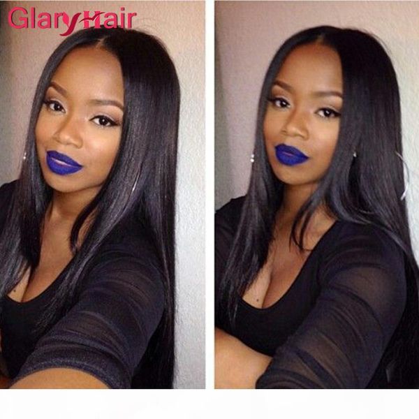 

selling items 6 bundles a lot peruvian hair weave straight virgin hair extensions soft dyeable glary human hair bundles, Black