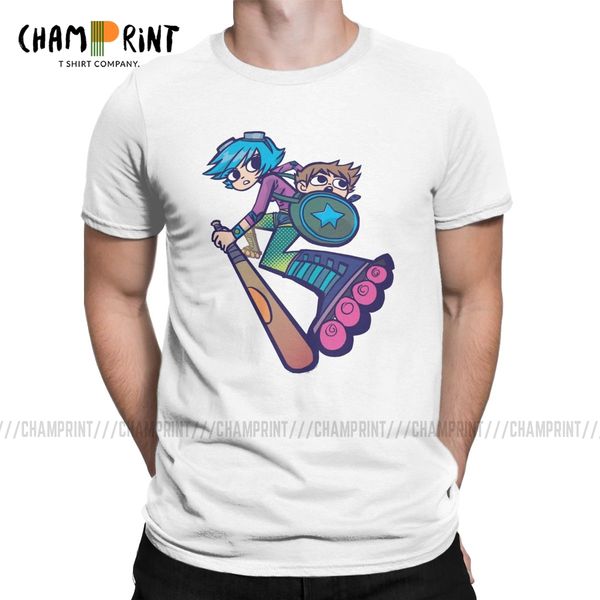 

men ramona scott pilgrim vs the world t shirts novelty short sleeve round neck tees big size t-shirt sport hooded sweatshirt hoodie