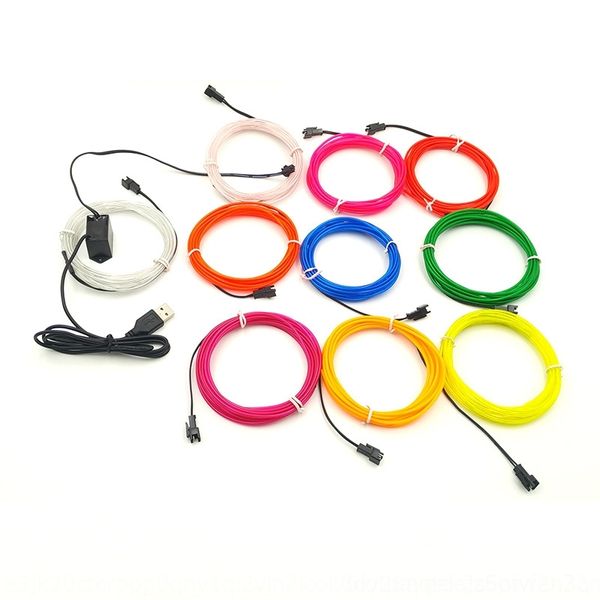 

gxfyp new color light-emitting with light 2.3mm 5 controller cold luminous m light usb controller el wire 10 el otnmd