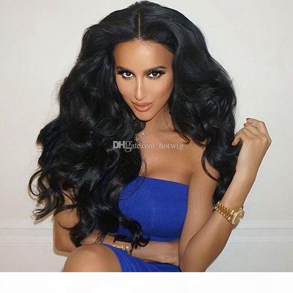 

loose wave lace front wigs human hair wig for black women , brazilian full & front lace wigs medium cap130 density 1b, Black;brown