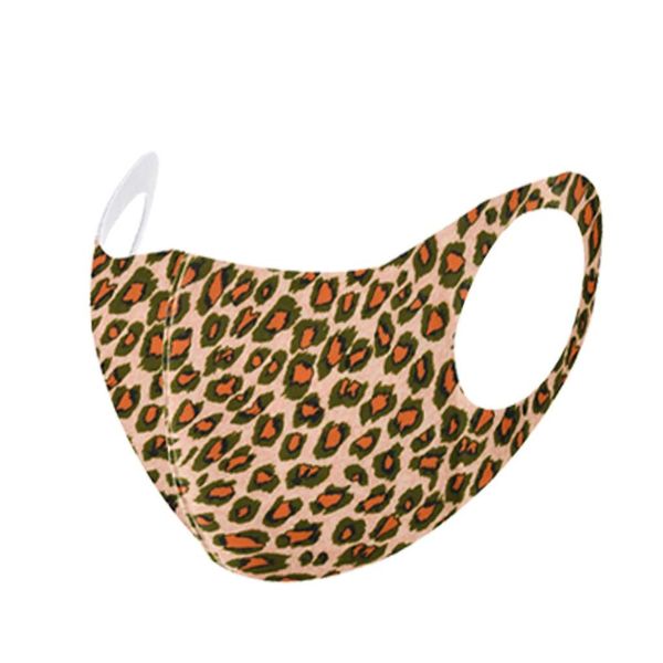 

reusable leopard mask cotton fabric face mask turban stylish fashionable neutral washable mask windproof cycling face wmtgrz bdesybag
