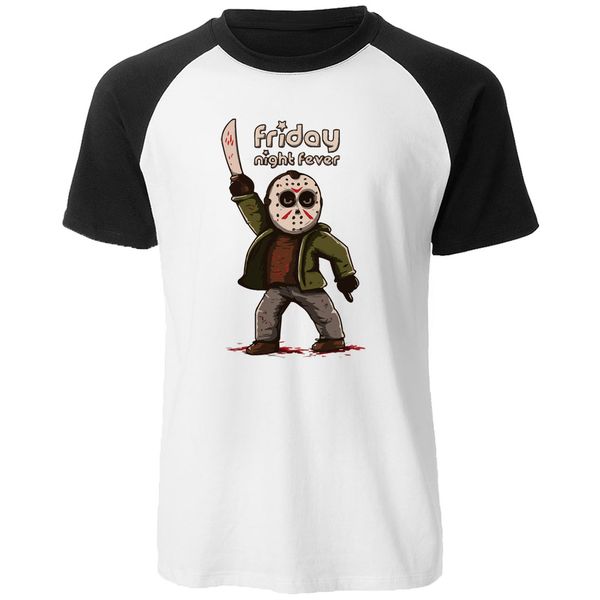 

gothic men's friday the 13th horror prison raglan jason voorhees scream halloween streetwear hooded sweatshirt hoodie men t shirt