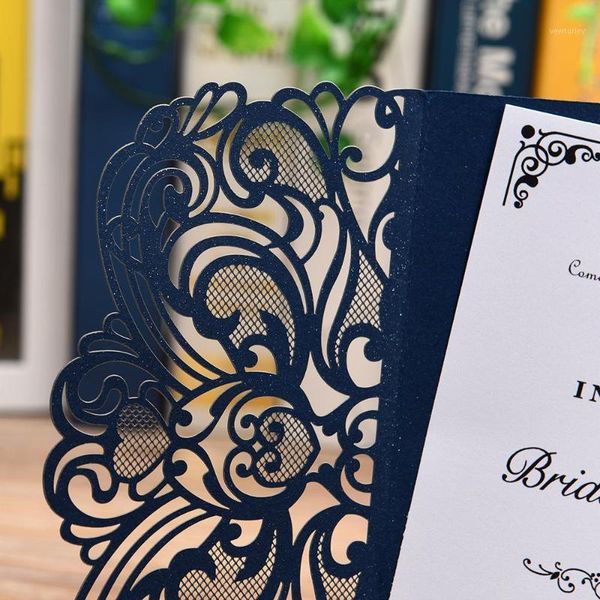 

greeting cards 10pcs invitations for wedding birthday with blank inner sheet pearl paper invitations1