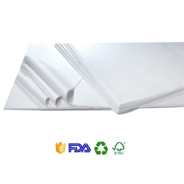 

50pcs pure white glazed on both sides wrapping tissue paper 1019