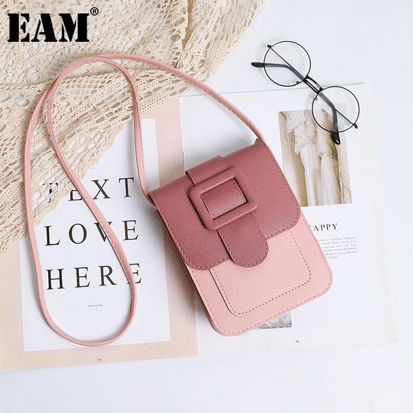 

cross body [eam] women small fresh mini mobile phone bag pu leather flap personality all-match crossbody fashion tide 2021 18a1428
