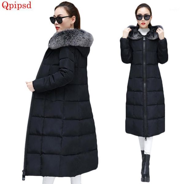 

2018 winter jacket new fashion women down jacket slim large size hooded women thick warm cotton outwear long parkas1, Tan;black