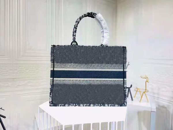 

2021 handbag fashion men's and women's wallet canvas multicolor woven shopping bag designer canvas bag shopping bag