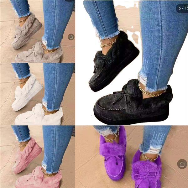 

dwmkj l slippers linen breathable disposable mop cotton yarn snow boots spa home guest shoes plus velvet yellow grey comfortable, Black